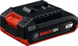 Bosch 18V 2Ah cordless tool battery pack.