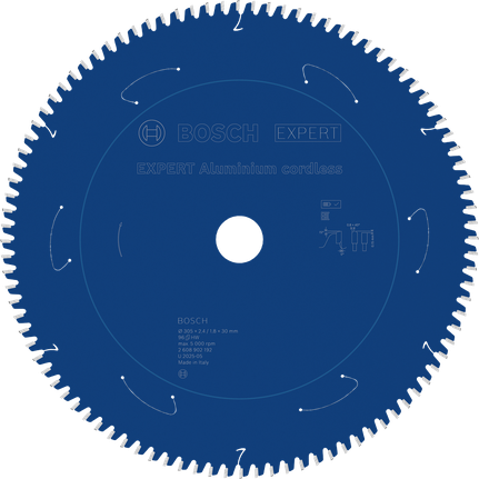 Bosch EXPERT Aluminium cordless circular saw blade, 96 teeth.
