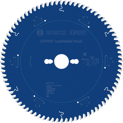 Bosch EXPERT Laminated Panel Circular Saw Blade, T80 teeth.