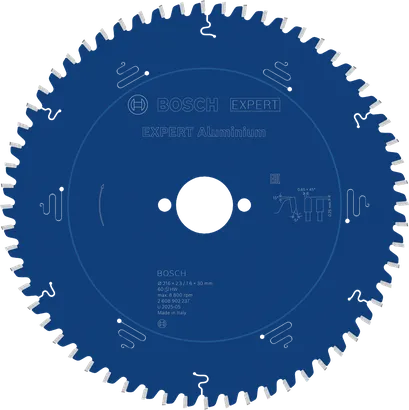 Bosch EXPERT Aluminium Circular Saw Blade, 216 mm T60.