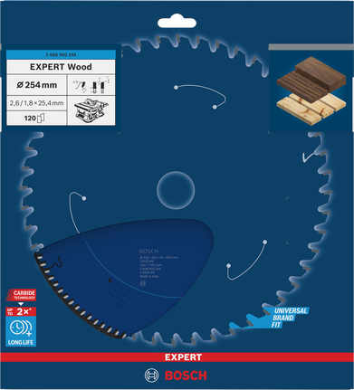 Bosch EXPERT Wood circular saw blade 254×25.4 mm.