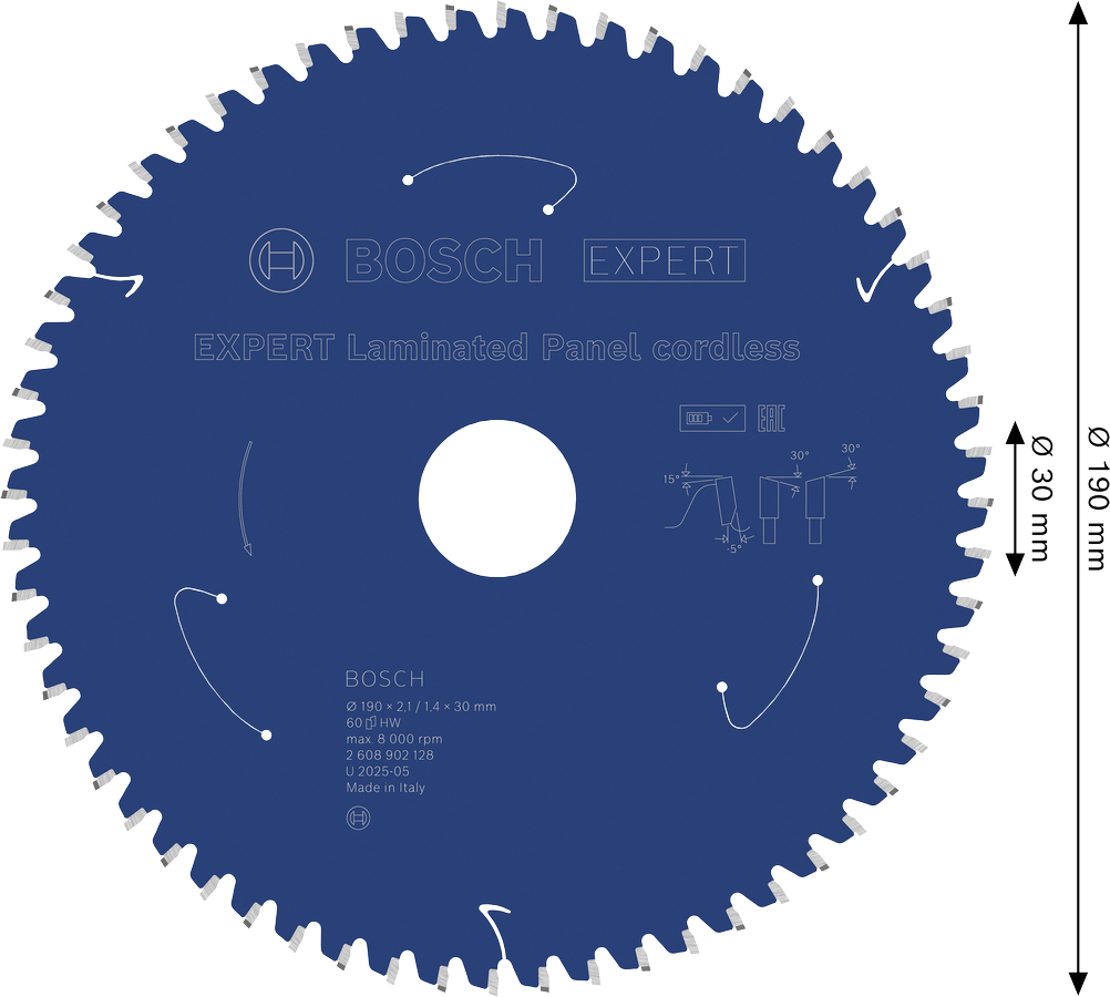 EXPERT Laminated Panel cordless