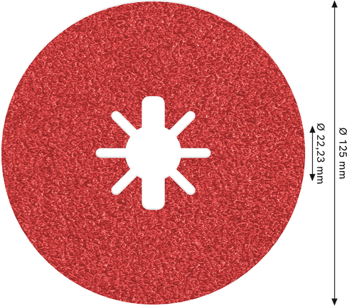 Bosch PRO R780 X-Lock fibre disc 125 mm G36.