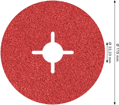 Bosch PRO R780 fibre disc 115 mm G50 for grinding.