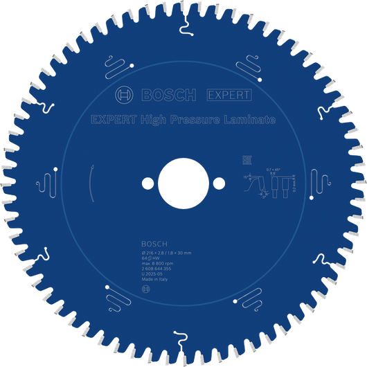 Bosch EXPERT High Pressure Laminate Circular Saw Blade 216mm.