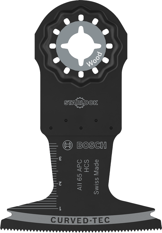 Bosch Wood Cutting Blade AII 65 APC for Starlock, 65 mm wide.