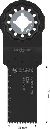 Bosch wood cutting blade AIZ 24 EC Starlock, 24x50 mm.