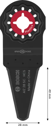 Bosch AIZ 28 SC Starlock plastic cutting blade 28x40mm.