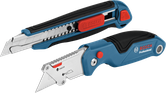 Bosch knife set 2 pcs with retractable and folding blades.
