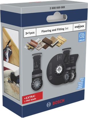 Bosch flooring and fitting Starlock set 4 pcs.