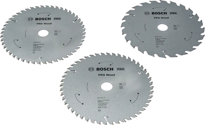 Bosch PRO Wood Circular Saw Blade 165 mm 3 pack.
