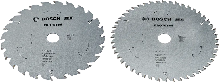 Bosch PRO Wood Circular Saw Blade 165 mm 2 pack.