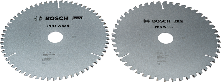 Bosch 2Pack 216 mm Pro Wood saw blades set.