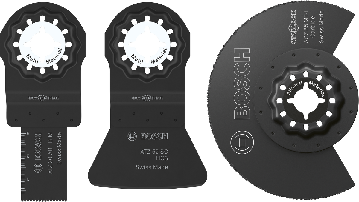 Bosch Tiling Blade Set 3 pcs for multi material cutting.
