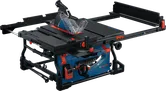 Bosch EXTS100-254X table saw with extendable work surface.