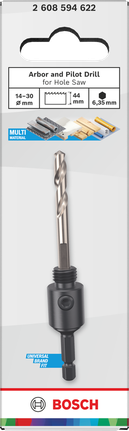 Bosch Arbor and Pilot Drill for Hole Saw 14-30 mm.