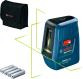Bosch GLL 3XG laser leveling tool with green laser.