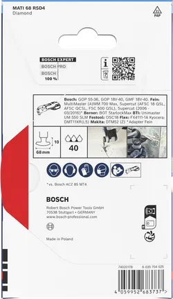 Bosch EXPERT MATI 68 RSD4 diamond corner blade 68mm.
