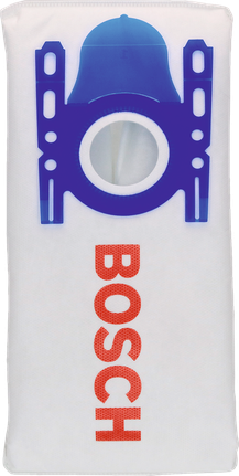 Bosch dust bag with secure plastic collar.