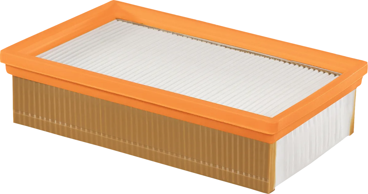 Bosch flat-pleated HEPA filter H-Class PTFE.