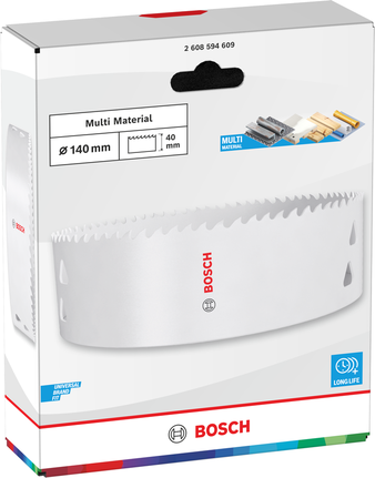 Bosch Multi Material Threaded Hole Saw 140 x 40 mm.