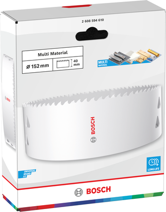 Bosch Multi Material threaded hole saw 152 x 40 mm.