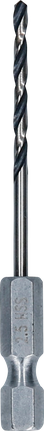 Bosch HSS metal twist drill bit 2.5 mm with HEX shank.