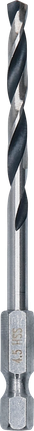 Bosch metal HSS twist drill bit 4.5 mm HEX shank.