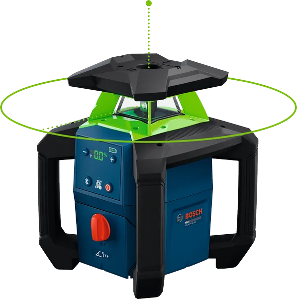 Bosch GRL18V-4-34CVG rotation laser leveling tool.