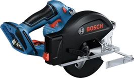Bosch GKM 18V-50 cordless circular saw for wood cutting.
