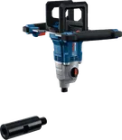 Bosch GRW 18V-160 cordless mixer with paddle adapter.