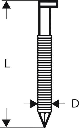 Bosch PRO SN34CH R 34° clipped head strip nail diagram.
