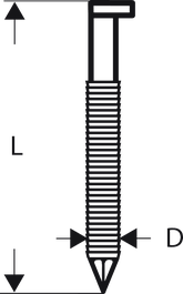 Bosch PRO SN34CH R 34° clipped head strip nail diagram.