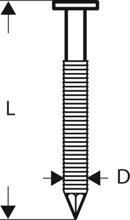 Bosch PRO SN21FH RG strip nail 21° full head diagram.