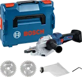 Bosch GBC18V-32PS steel cutter set with case and accessories.