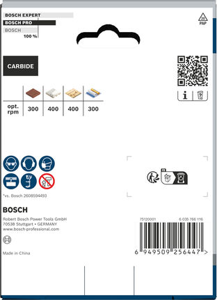 Bosch PRO Construction Material Threaded Hole Saw 105 mm packaging.