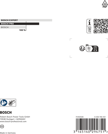 Bosch PRO Sanding Pad medium-hard 125 mm.