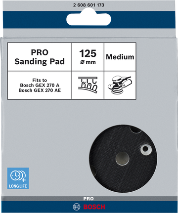 Bosch PRO Sanding Pad medium-hard 125 mm.