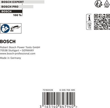 Bosch sanding plate 93 mm for professional tools.