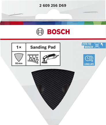 Bosch sanding plate 93 mm for long life use.