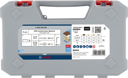Bosch PRO Construction Material Threaded Hole Saw Set, 9 pcs.