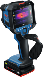 Bosch GTC18V-600-16C thermo camera with thermal display.