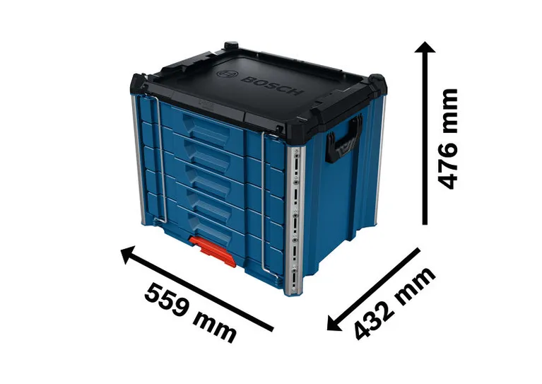 Bosch L-BOXX Contractor 476 drawer 5 carrying case system.