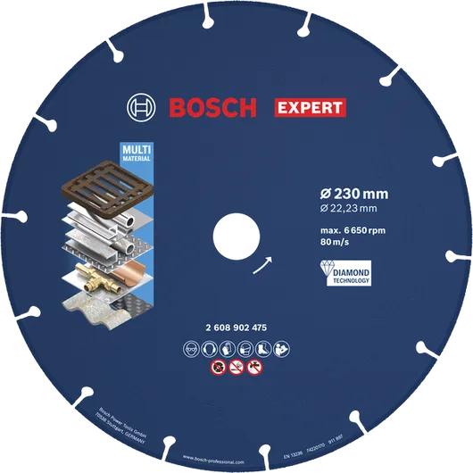 Bosch EXPERT Metal Diamond Cutting Disc 230 mm.