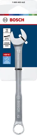 Bosch 12 mm combination wrench chrome vanadium.