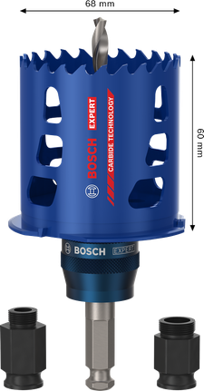 Bosch EXPERT Multi Material Countersink PC Plus Hole Saw 68 mm.