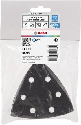 Bosch intermediate layer sanding pad 93 mm for sanders.