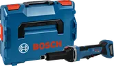 Bosch GGS 18V-28 LPS cordless straight grinder with case.