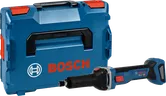 Bosch GGS 18V-28 LS cordless straight grinder with case.