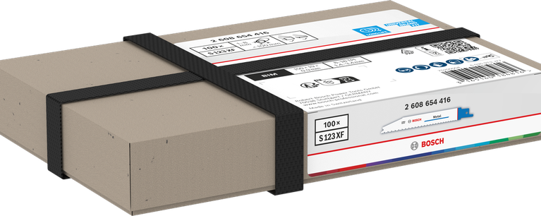 Bosch S 123 XF bi-metal reciprocating saw blades, 100 pack.